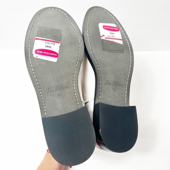 SAM EDELMAN NINA LACE- UP BRIGHT WHITE LEATHER WOMEN BOOTS 9.5 NEW  WITH BOX - Picture 8 of 8